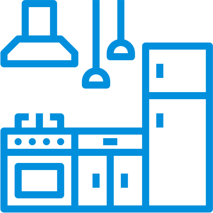 Летняя кухня в гостевом доме в Поповке 