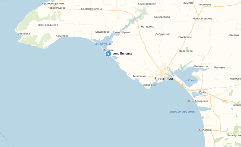 Поповка на карте