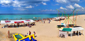 Песчаный пляж для отдыха в Поповке всей семьей 